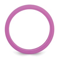 Silicone Purple 4mm Ridged Edge Band view 2