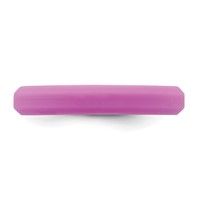 Silicone Purple 4mm Ridged Edge Band view 3