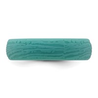 Silicone Steel Blue 5.70mm Wood Grain Pattern Band view 3