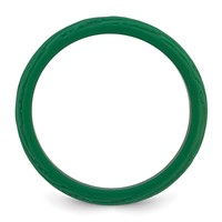 Silicone Hunter Green 5.70mm Wood Grain Pattern Band view 2