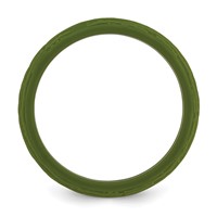 Silicone Olive Green 5.70mm Wood Grain Pattern Band view 2