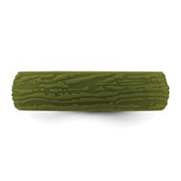 Silicone Olive Green 5.70mm Wood Grain Pattern Band view 3
