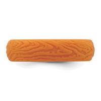 Silicone Pumpkin Orange 5.70mm Wood Grain Pattern Band view 3