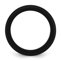 Silicone Black 3mm Round Band view 2