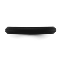 Silicone Black 3mm Round Band view 3