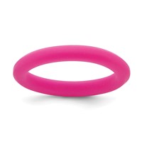 Silicone Fuchsia 3mm Round Band view 1