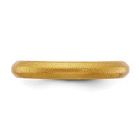 Silicone Metallic Gold 3mm Band view 3