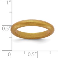 Silicone Metallic Gold 3mm Band view 4