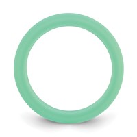 Silicone Green 3mm Round Band view 2