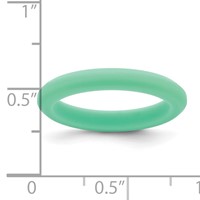 Silicone Green 3mm Round Band view 4