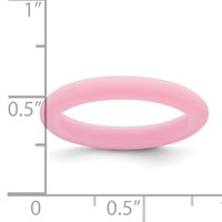 Silicone Pink 3mm Round Band view 4
