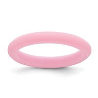 Silicone Pink 3mm Round Band view 1