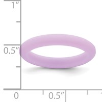 Silicone Purple 3mm Round Band view 4