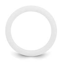 Silicone White 3mm Band view 2