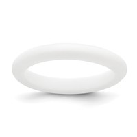 Silicone White 3mm Band view 1