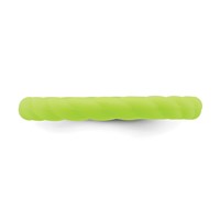 Silicone Bright Green 3mm Braided Band view 3
