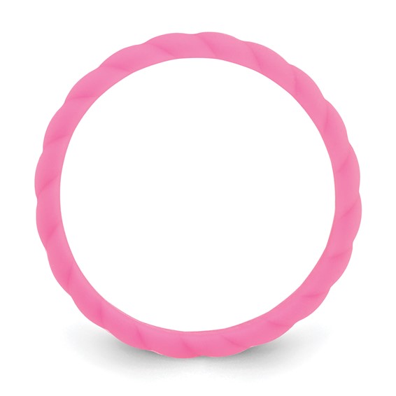 Silicone Fuchsia 3mm Braided Band
