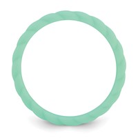 Silicone Mint Green 3mm Braided Band view 2