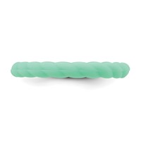 Silicone Mint Green 3mm Braided Band view 3