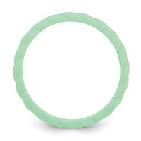Silicone Light Mint Green 3mm Braided Band view 2