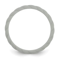 Silicone Light Gray 3mm Braided Band view 2