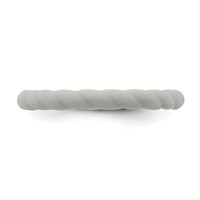 Silicone Light Gray 3mm Braided Band view 3