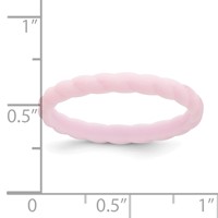 Silicone Lavender 3mm Braided Band view 4