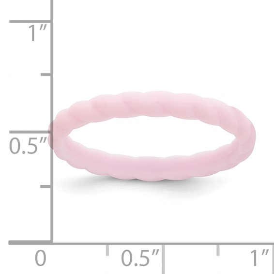 Silicone Lavender 3mm Braided Band