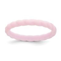 Silicone Lavender 3mm Braided Band view 1