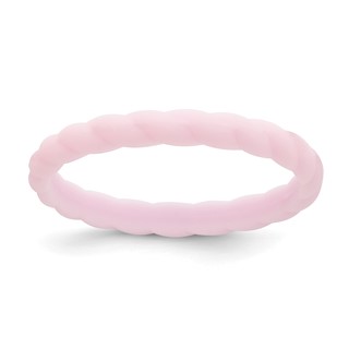 Silicone Lavender 3mm Braided Band