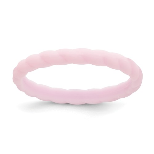 Silicone Lavender 3mm Braided Band