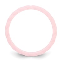 Silicone Pink 3mm Braided Band view 2
