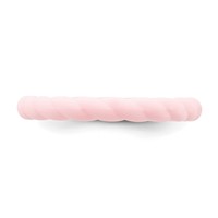 Silicone Pink 3mm Braided Band view 3