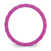 Silicone Plum Purple 3mm Braided Band view 2