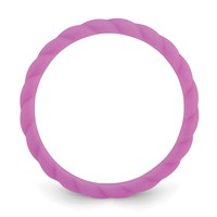 Silicone Purple 3mm Braided Band view 2