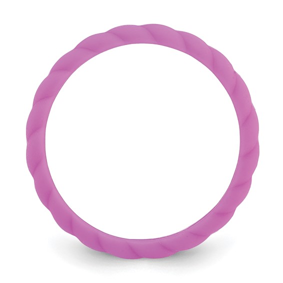 Silicone Purple 3mm Braided Band