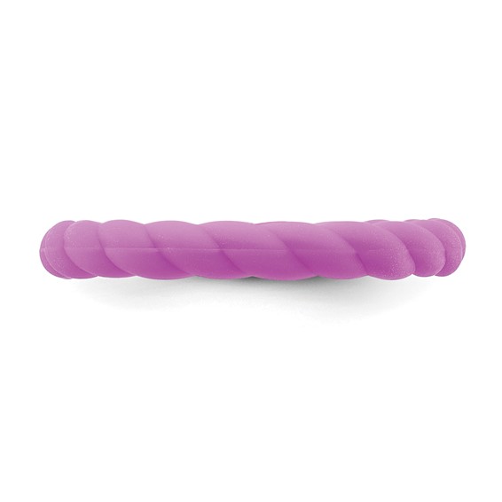 Silicone Purple 3mm Braided Band