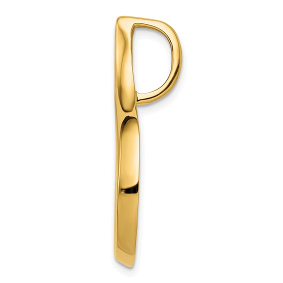 Gold Polished Slide Pendant