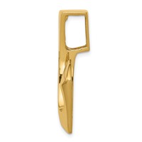 14K Yellow Gold Polished Slide Fits Up to 8mm Regular Fancy Reversible Omega view 2