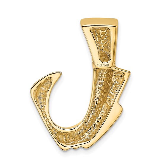 Gold Polished Slide Pendant