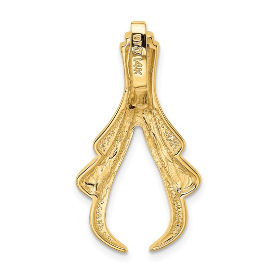 Gold Polished Slide Pendant