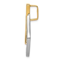 14K Two-tone Polished Slide Fits Up to 6mm Regular 8mm Fancy Or Reversible Omega view 2