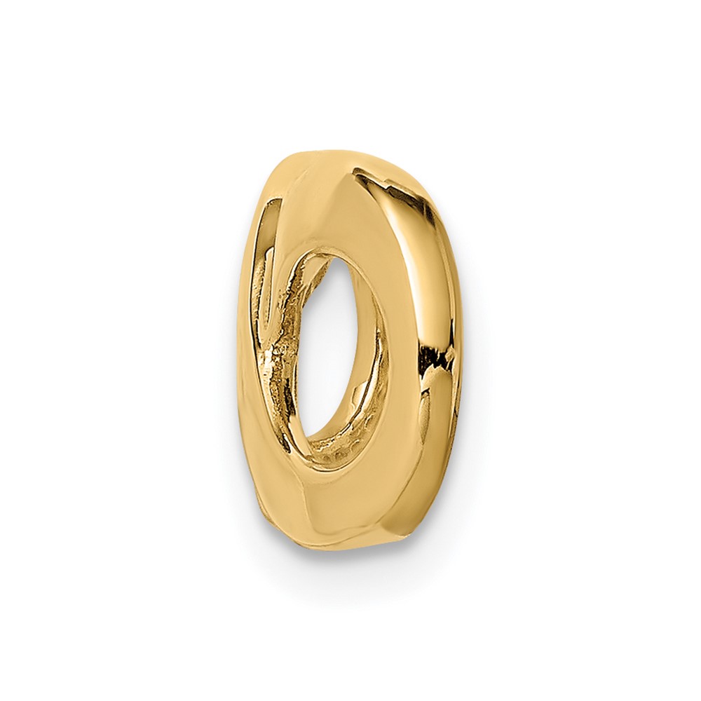 14k Polished Infinity Slide Fits up to 2mm Regular/3mm Fancy or Reversible Omega (SL295)