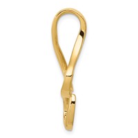 14K Yellow Gold Polished Slide Fits Up to 10mm Regular Fancy Reversible Omega view 2