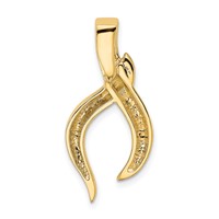 14K Two-Tone Slide Fits Up to 6mm Regular Fancy Reversible Omega view 3