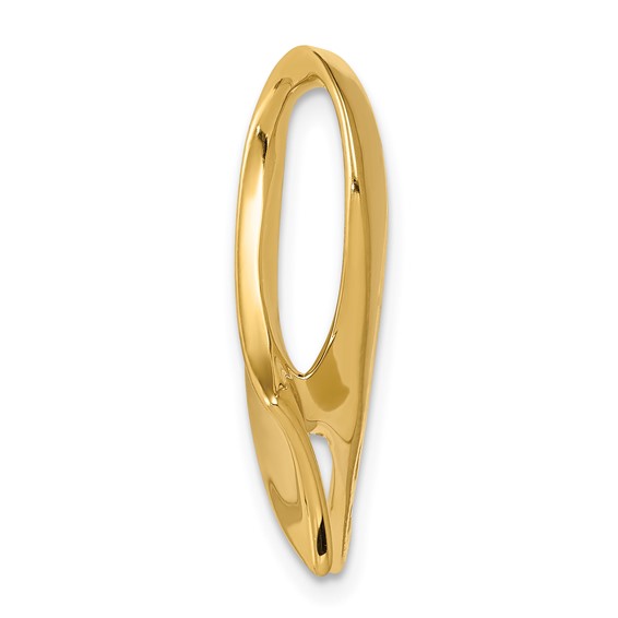 14k Polished Slide Fits up to 6mm Regular/10mm Fancy or Reversible Omega