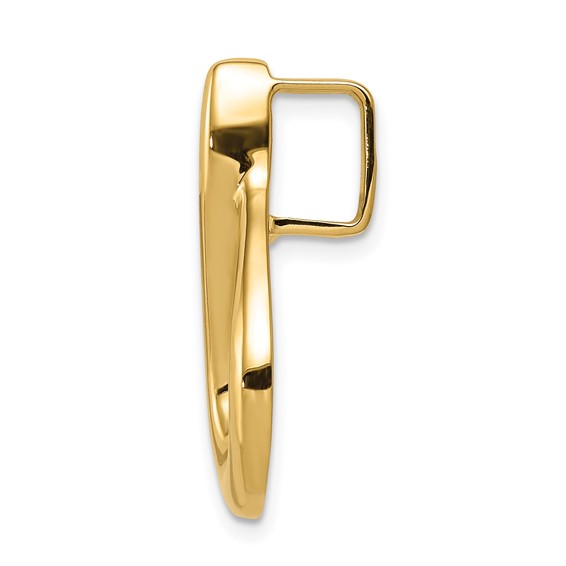 Gold Polished Slide Pendant