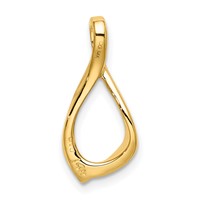 14K Yellow Gold Polished Chain Slide view 3