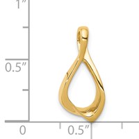 14K Yellow Gold Polished Chain Slide view 4