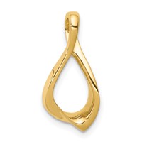 14K Yellow Gold Polished Chain Slide view 1